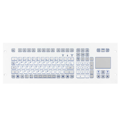 Tastiera per rack - KS18337 - GETT Asia Ltd. - a membrana / 105 tasti / con touchpad