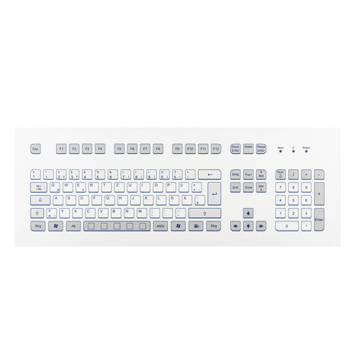 Tastiera per rack - KS18273 - GETT Asia Ltd. - a membrana / 105 tasti / industriale