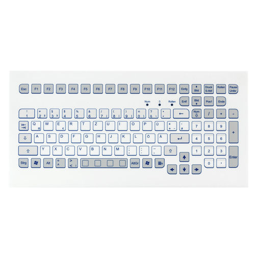 Tastiera per rack - KS18289 - GETT Asia Ltd. - a membrana / 104 tasti / industriale