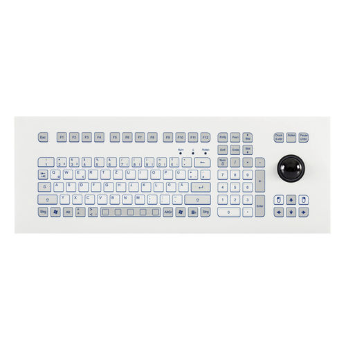 Tastiera per rack - KS18277 - GETT Asia Ltd. - a membrana / 105 tasti / con trackball