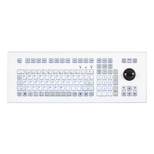 Tastiera per rack - KS18368 - GETT Asia Ltd. - a membrana / 105 tasti / con trackball