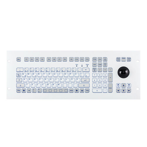Tastiera per rack - KS18329 - GETT Asia Ltd. - a membrana / 105 tasti / con trackball