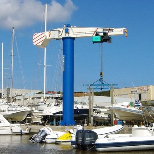 Gru a bandiera per barca - Xinxiang MAGICART Cranes Co., Ltd - a colonna / 360° / 270°