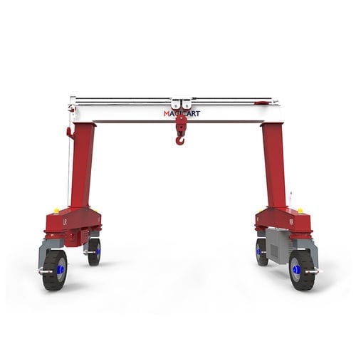 Gru a cavalletto monotrave - FR series - Xinxiang MAGICART Cranes Co., Ltd - gommata / per officina / per opere di ingegneria civile
