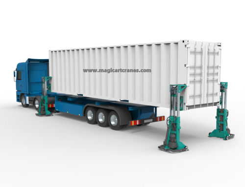 Sollevatore di contenitore - Xinxiang MAGICART Cranes Co., Ltd - elettrico / a colonne / mobile