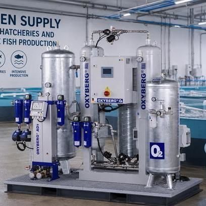 Generatore di ossigeno per acquacoltura - OXYBERG - BERG Kompressoren GmbH - di produzione / PSA / in situ