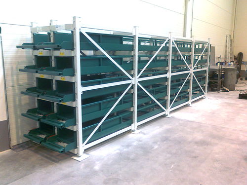 Scaffalatura per magazzino di stoccaggio - MODUL - THIEL Storage and Handling Systems - per movimentazione / a cassetta / regolabile