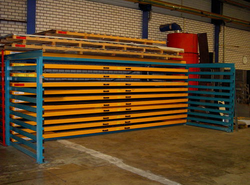 Scaffalatura per magazzino di stoccaggio - COMBI  - THIEL Storage and Handling Systems - regolabile / in acciaio / con tetto