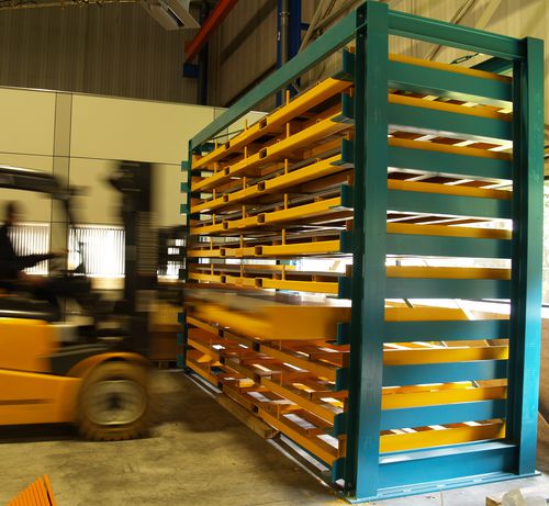 Scaffalatura per magazzino di stoccaggio - PLATO  - THIEL Storage and Handling Systems - a cassetta / per pallet