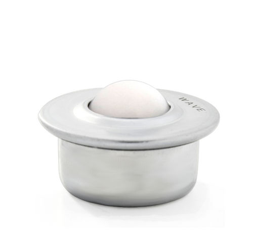 Sfera portante in plastica - KU-30 P - WAVE - zincata / in POM / a collarino