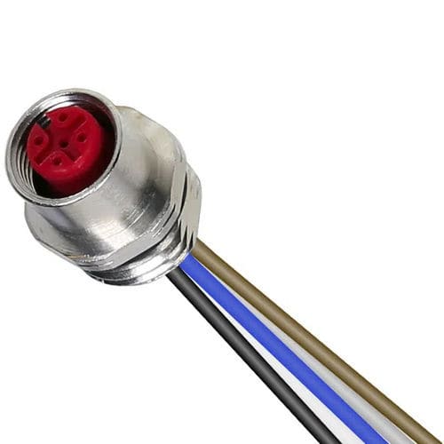Connettore di alimentazione elettrica - RDEF - PONY SRL - rotondo / ad inserimento / M12