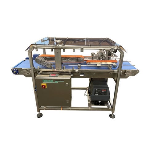 Termosigillatrice di vaschette lineare - G-Tray-470 - Affeldt Fördertechnik GmbH - automatica / compatta / per l'industria agroalimentare