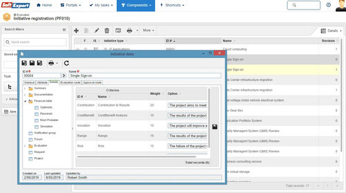 Software di gestione - Portfolio - SoftExpert - di analisi / di ottimizzazione / di processo