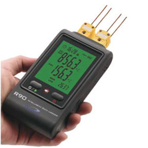 Registratore di dati portatile - R90 U series - Digitron Italia srl - di temperatura / USB / con display LCD