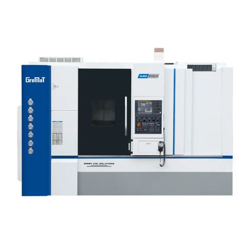 Centro di tornitura CNC - DT500ES-900  - Nanjing Genvan Intelligent Equipment Co. Ltd. - 3 assi / con bancale inclinato / a due mandrini