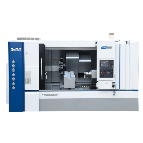 Centro di tornitura CNC - DT500ES-1500  - Nanjing Genvan Intelligent Equipment Co. Ltd. - 3 assi / con bancale inclinato / a due mandrini