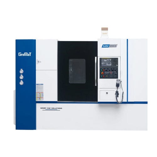 Centro di tornitura CNC - GT500-M - Nanjing Genvan Intelligent Equipment Co. Ltd. - a due mandrini / A2-6 / 12 utensili