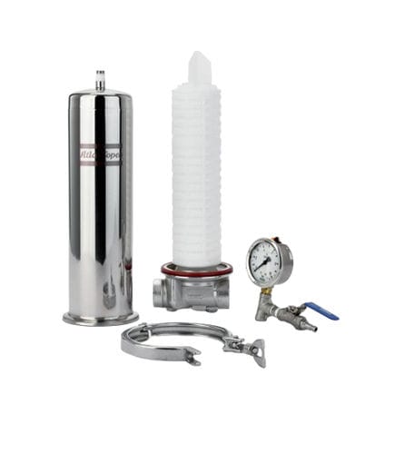 Carter per filtro multicartuccia - IH - Atlas Copco Process Filtration - monocartuccia / per liquido / in acciaio inossidabile