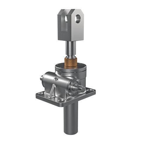 Martinetto meccanico a vite trapezia - W-SJK Base - Weingrill S.r.l. - a vite senza fine / a ingranaggio conici / a motore