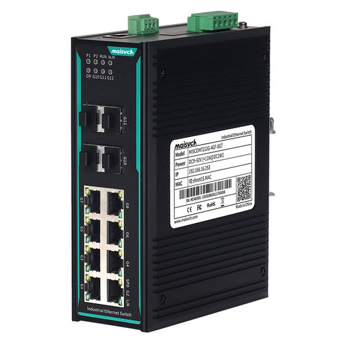 Switch Ethernet gestibile - MISCOM7212G-4GF-8GT  - Maisvch - 12 porte / di livello 2 / gigabit