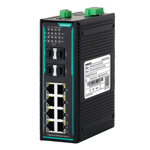 Switch Ethernet gestibile - MISCOM7212GP-4GF-8GTPOE - Maisvch - 8 porte / di livello 2 / gigabit