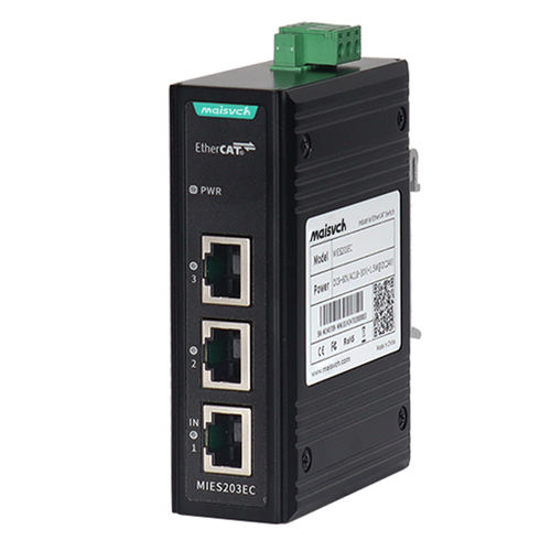 Switch Ethernet non gestibile - MIES203EC - Maisvch - 3 porte / su guida DIN / da inserire