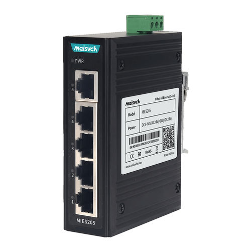 Switch Ethernet non gestibile - MIES205 - Maisvch - 8 porte / di livello 2 / su guida DIN