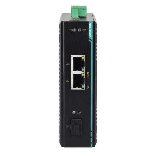 Convertitore di media - MIEN1203G-GF-2GT - Maisvch - Ethernet a fibra ottica / su guida DIN