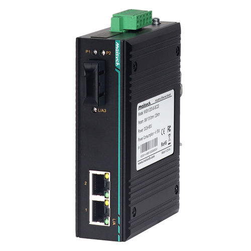 Convertitore di media - MIEN1203-F - Maisvch - Ethernet a fibra ottica / su guida DIN