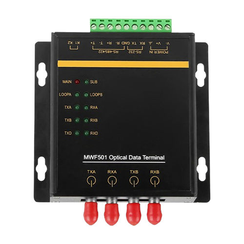Convertitore di media - MWF501 series - Maisvch - RS-232 / RS-485 a fibra ottica / RS422