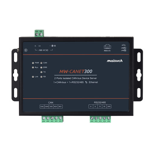 Convertitore di protocolli - MW-CANET300 - Maisvch - RS-232 / RS-485 / bus CAN a Ethernet