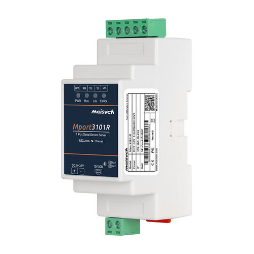 Device server RS-485 - Mport3101R - Maisvch - Modbus RTU / RS232 / Modbus TCP