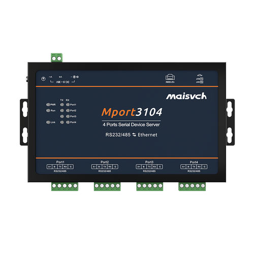 Device server RS-485 - Mport3104 - Maisvch - LAN / Modbus RTU / RS-422