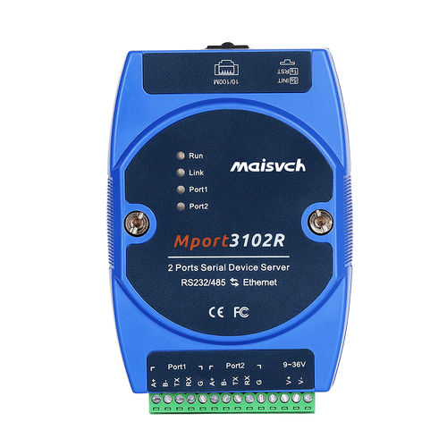 Device server RS-232 - Mport3102R - Maisvch - Modbus RTU / RS-422 / Modbus TCP