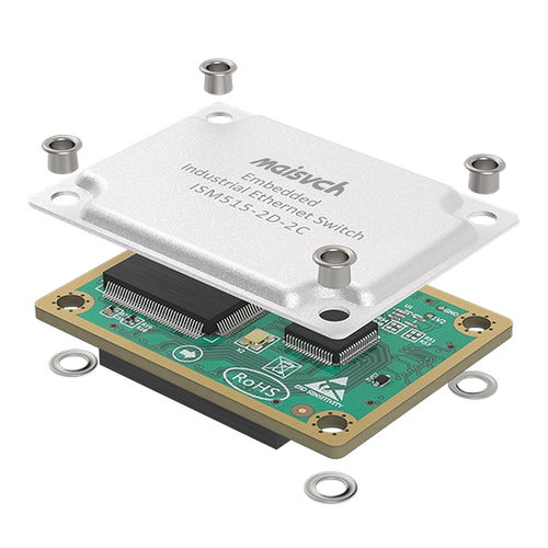 Modulo di commutazione Ethernet gestibile - ISM515-2D-2C - Maisvch - 8 porte / 10/100BaseT(X) / di livello 2