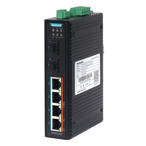 Modulo di commutazione Ethernet gestibile - MIEN5206GP-2GF-4GTPoE90-DC48 - Maisvch - 6 porte / port Layer 2 / Ethernet gigabit
