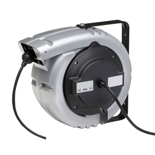 Avvolgitore di cavi - Soltec srl - a richiamo automatico / per cantiere di costruzione / fisso