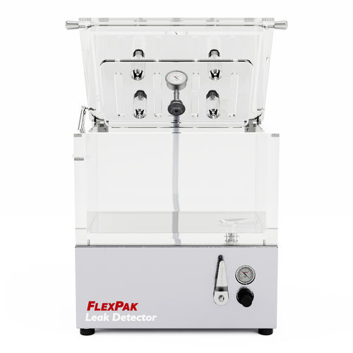 Tester di tenuta per imballaggi - FP181210 - FlexPak Leak Detectors Inc. - con camera sottovuoto / ad alta pressione / elettropneumatico