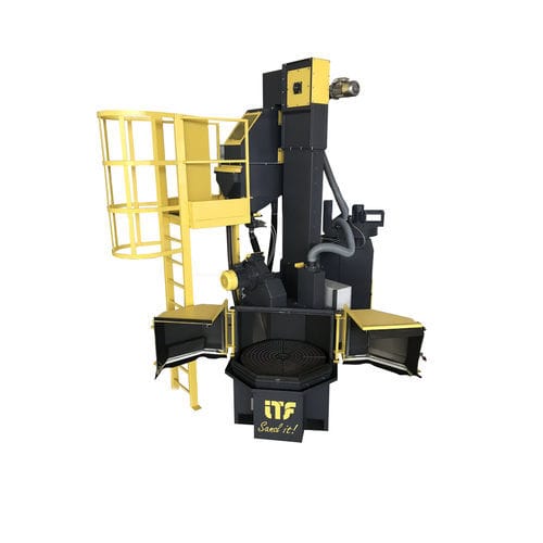 Granigliatrice a 2 turbine - GTR series - ITF - a tavola girevole / per prodotti sfusi / per metallo