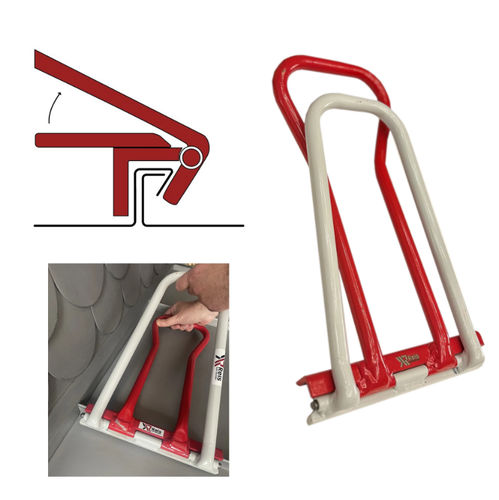 Aggraffatore per pannelli 90° - SS  - Reis Standing Seam Technologies - con una clip