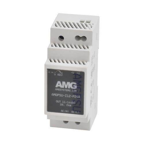 Alimentatore elettrico su guida DIN - AMGPSU-I12-P24A  - AMG Systems - AC/DC / regolabile / con protezione contro i sovraccarichi