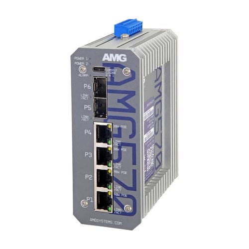 Switch Ethernet gestibile - AMG570-2GBT-2GAT-2S-P240 - AMG Systems - 6 porte / Ethernet gigabit / di livello 3