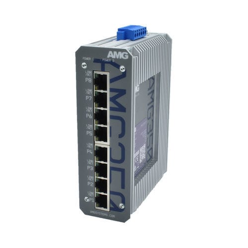 Switch Ethernet non gestibile - AMG350-8G - AMG Systems - 8 porte / su guida DIN / a parete