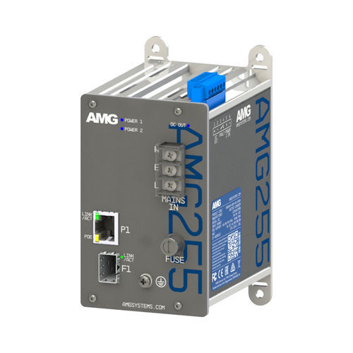 Convertitore di media - AMG255-1G-1S-T - AMG Systems - Ethernet gigabit / su guida DIN / compatto