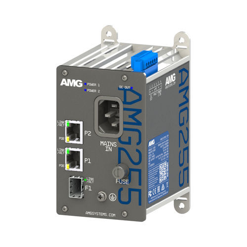 Convertitore di media - AMG255-2G-1S - AMG Systems - Ethernet / Ethernet gigabit / su guida DIN