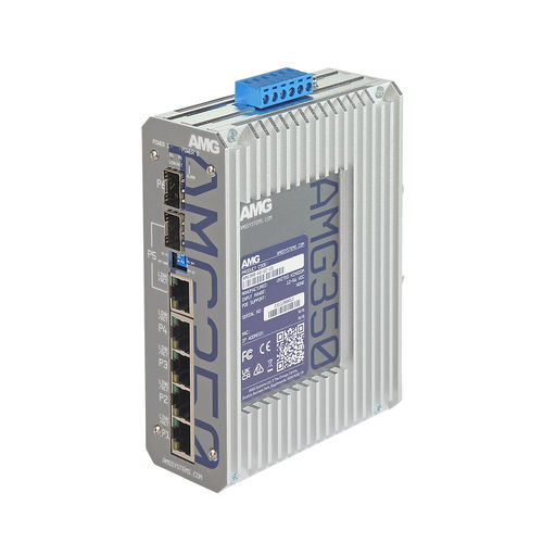 Switch Ethernet non gestibile - AMG350-4G-1C-1S - AMG Systems - 5 porte / guida DIN / a parete