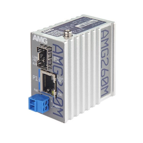 Convertitore di media - AMG260M-1FBT-1S-P90 - AMG Systems - Ethernet / su guida DIN / compatto