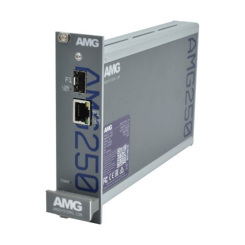 Convertitore di media - AMG250R-1G-1S - AMG Systems - Ethernet gigabit / per rack / ridondante