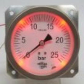 Manometro con quadrante - MAXE - PROTAIS-VIGIL  HYDROPNEU TECHNOLOGIC - in acciaio inossidabile / con illuminazione LED integrata