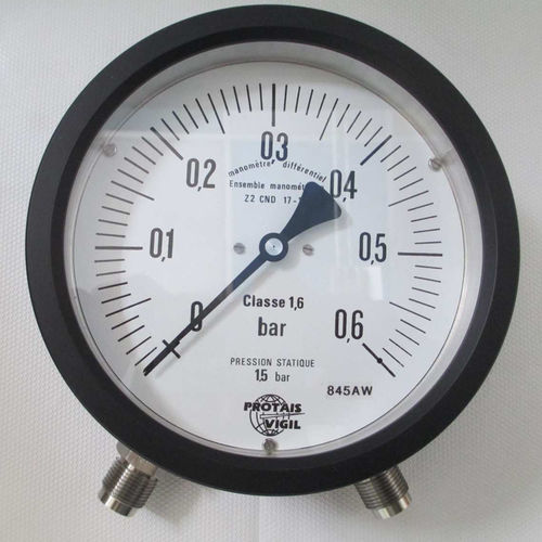 Manometro differenziale - M2 series - PROTAIS-VIGIL HYDROPNEU TECHNOLOGIC - con quadrante / in ottone / per gas